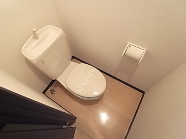 Washroom. It is a toilet with a clean