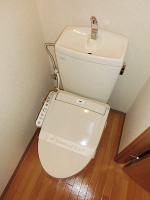 Toilet. Toilet with warm water washing toilet seat