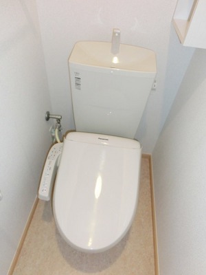 Toilet. Toilet with warm water washing toilet seat