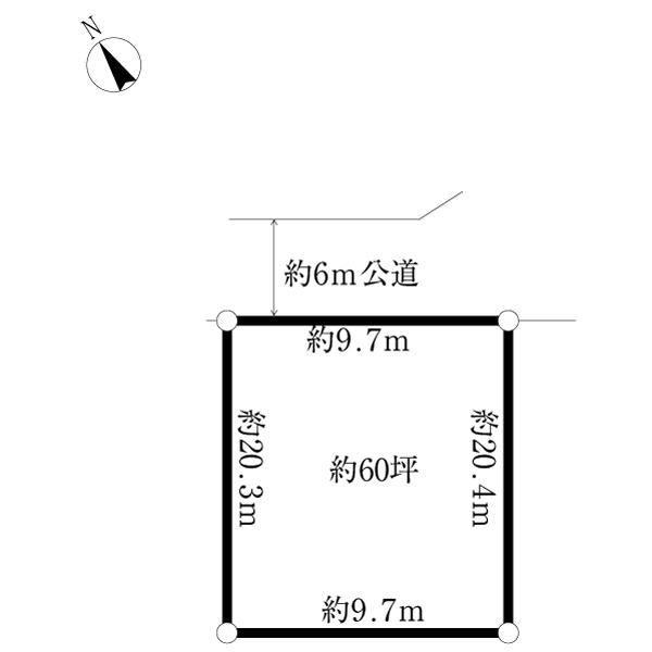Compartment figure. Land price 57,800,000 yen, Land area 198.35 sq m
