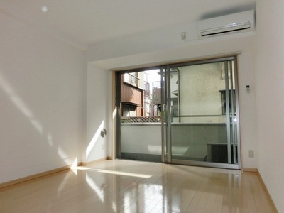 Living and room. Flooring clad Western-style