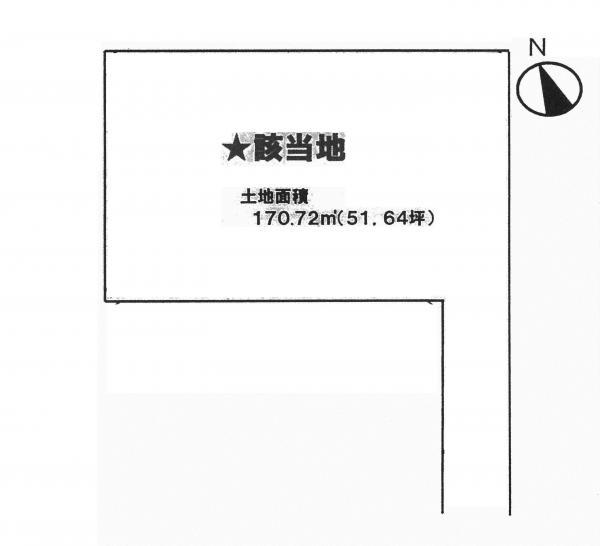 Compartment figure. Land price 33,800,000 yen, Land area 170.72 sq m