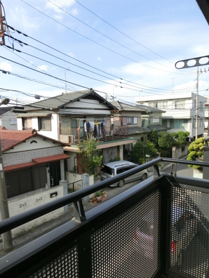 View. A quiet residential area