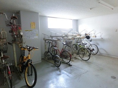 Other common areas. There are bicycle parking on site