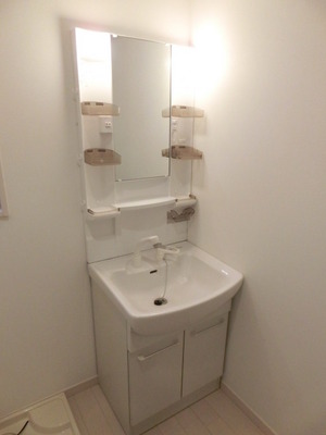 Washroom. Wash basin with shampoo dresser