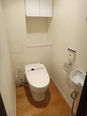 Toilet. Tankless toilet, It is refreshing space.