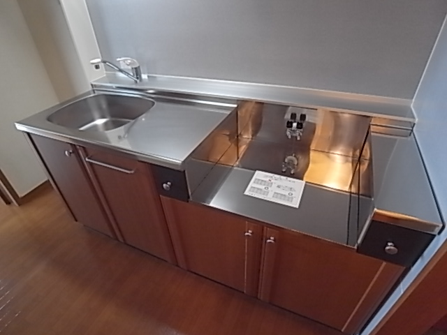 Kitchen. Two-burner stove can be installed ☆ Cooking space is also spacious! !