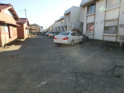 Parking lot. There is also on-site parking.