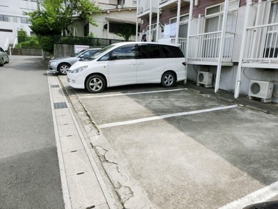 Parking lot. Parking in front of the eye