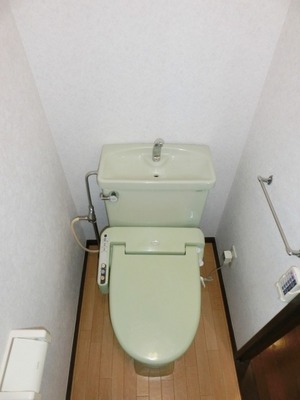 Toilet. Toilet is with a bidet