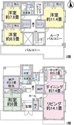 Floor plan. 4L ・ D ・ K type