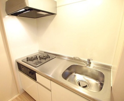 Kitchen. 2-neck system Gasukitchin Sink of spread There is also a cooking space