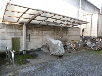 Other common areas. There are bicycle parking on site