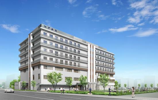 Hospital. Medical Corporation Kashiwaba Board kashiwado to the hospital 1002m