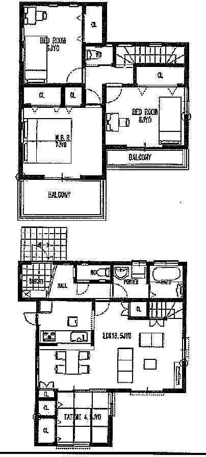 Floor plan. 29,800,000 yen, 4LDK, Land area 178.47 sq m , Building area 102.67 sq m