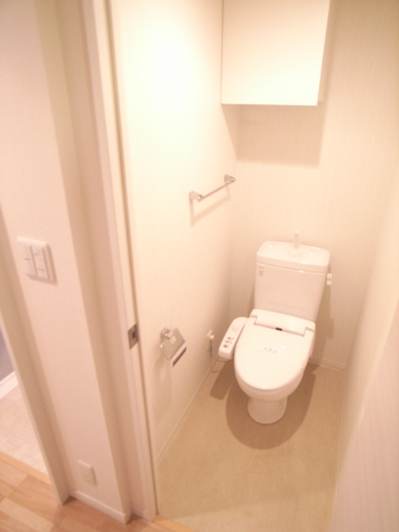 Toilet. It will be in the photograph of the same building another room