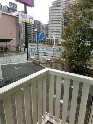 Balcony. Bright balcony