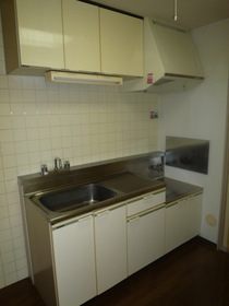 Kitchen. Kitchen two-burner gas stove installation Allowed ◆ 