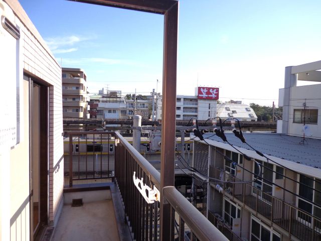 Balcony. Landscape from the veranda