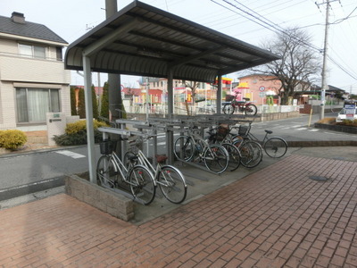 Other common areas. On-site bicycle parking lot