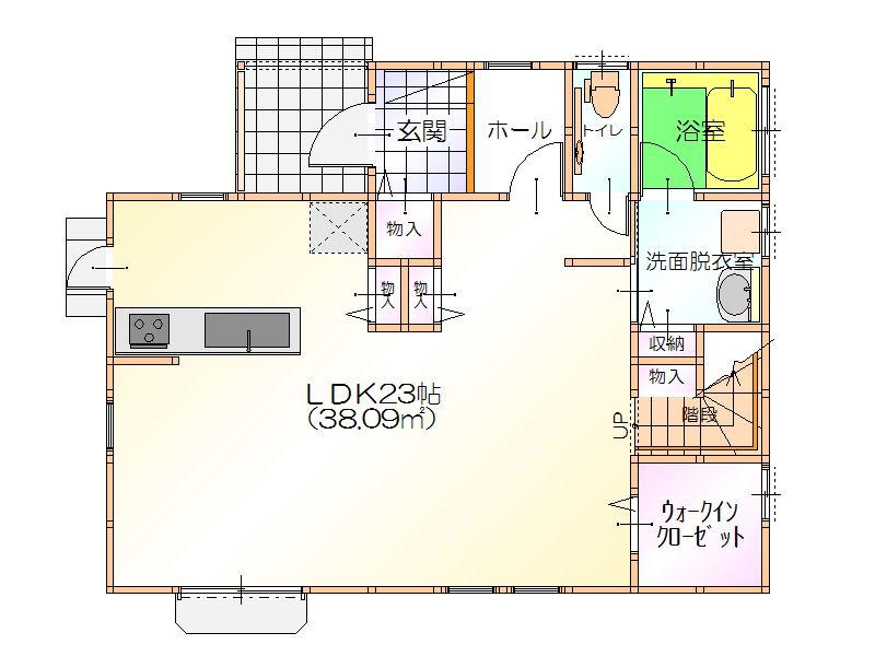 Floor plan. 29,800,000 yen, 3LDK + 3S (storeroom), Land area 150.11 sq m , Building area 112.61 sq m 1 floor