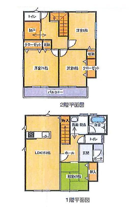 Floor plan. 23.5 million yen, 4LDK + S (storeroom), Land area 144 sq m , Building area 110.96 sq m