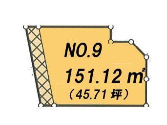 Compartment figure. Land price 16.8 million yen, Land area 151.12 sq m
