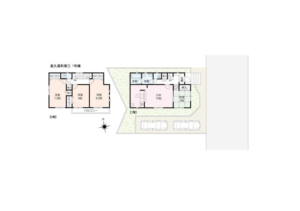 Floor plan. (3 Phase 1 Building), Price 21,800,000 yen, 4LDK, Land area 140.04 sq m , Building area 98.01 sq m