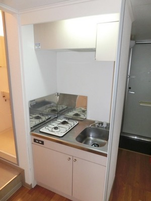 Kitchen. It is a gas or with electric stove.
