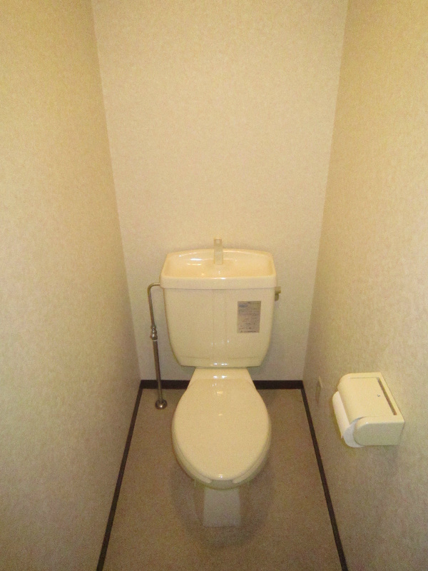 Toilet. It is a restroom with cleanliness.