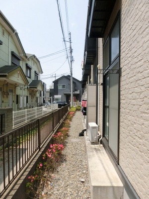 Balcony. Balconies offer side.