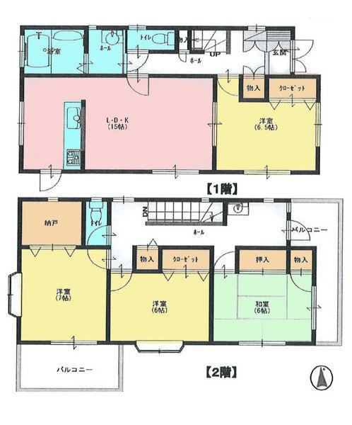 Floor plan. 23.5 million yen, 4LDK+S, Land area 144 sq m , Building area 110.96 sq m