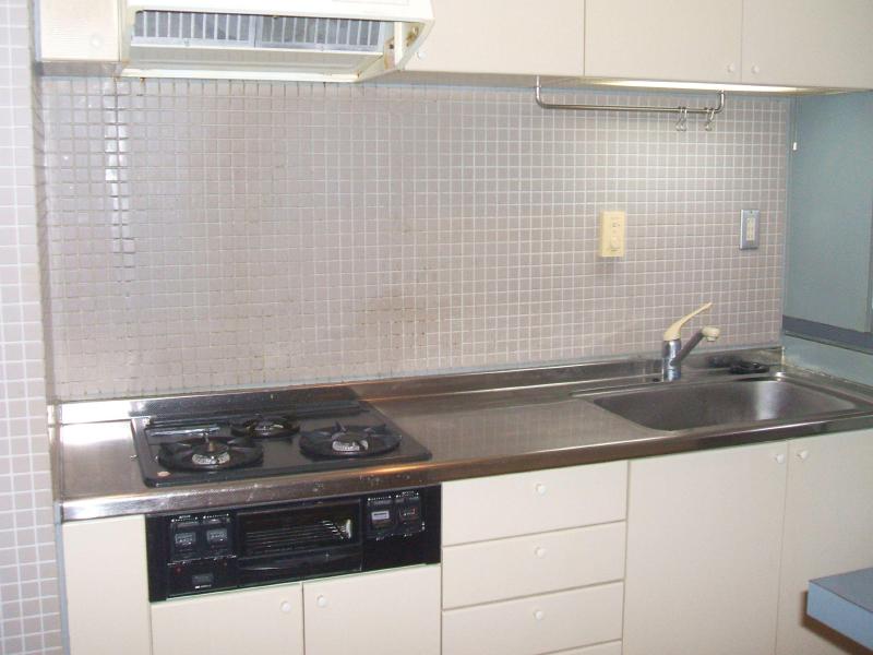 Kitchen. Spacious size of the kitchen. Smoothly housework