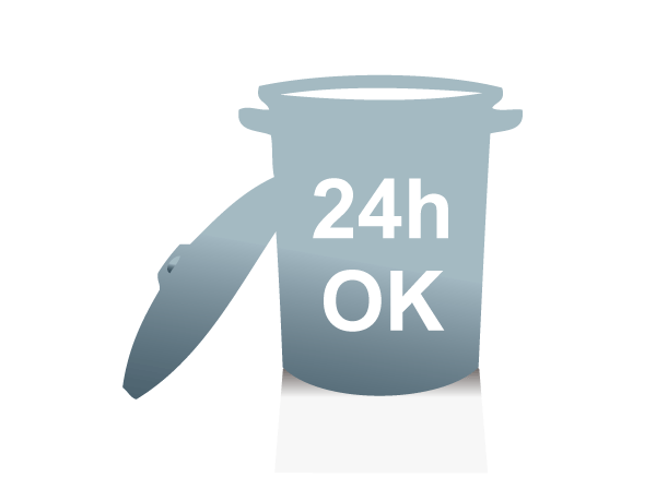 Other.  [24-hour garbage can out] Without having to worry about such as the time the night before collection day, You can garbage disposal suit your lifestyle.