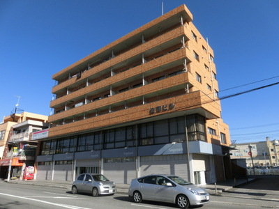 Building appearance. It is the apartment of the outer wall tiling.