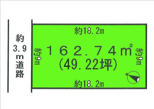 Compartment figure. Land price 11 million yen, Land area 162.74 sq m