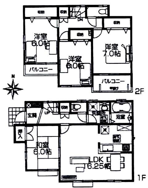 Floor plan. 26.5 million yen, 4LDK, Land area 137.53 sq m , Building area 99.36 sq m