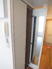 Receipt. Closet with a full-length mirror