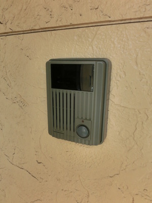 Security. Security TV monitor with intercom