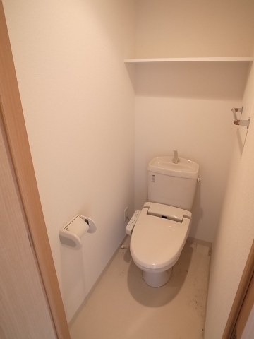 Toilet. Bidet and large satisfied if there is a storage rack!