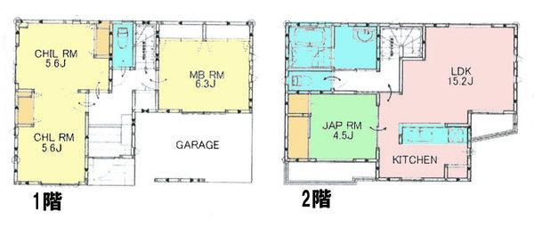 Floor plan. 28.8 million yen, 4LDK, Land area 90.08 sq m , Building area 100.94 sq m