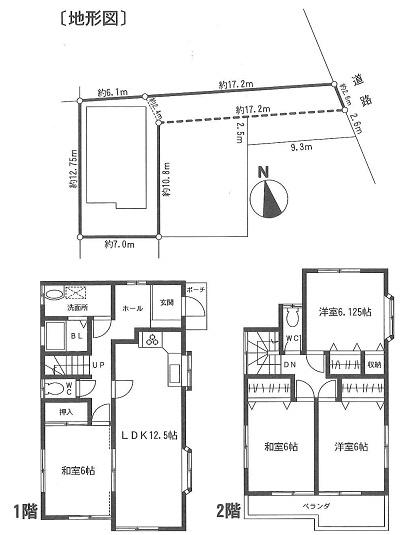 Floor plan. 18 million yen, 4LDK, Land area 132.77 sq m , Building area 93.57 sq m