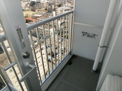 Balcony. Bright balcony