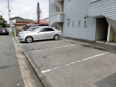 Parking lot. There is on-site parking