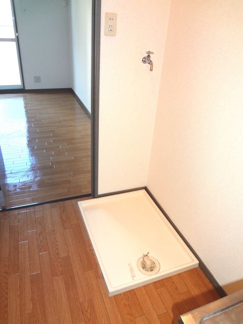 Other room space. It is indoor washing machine Storage.