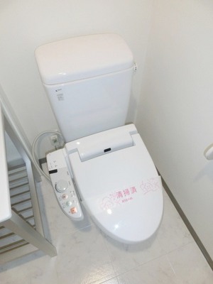 Toilet. It is a toilet with a heated cleaning toilet seat. 