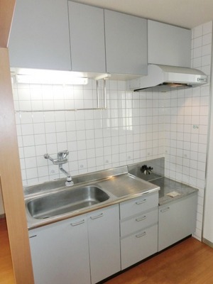 Kitchen. Two-burner gas stove can be installed kitchen