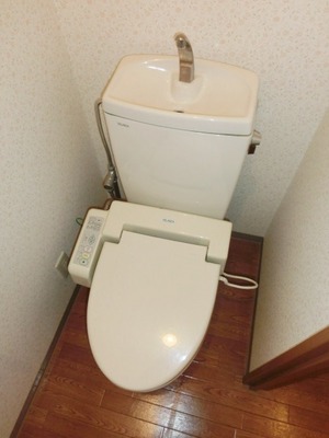 Toilet. Toilet with warm water washing toilet seat