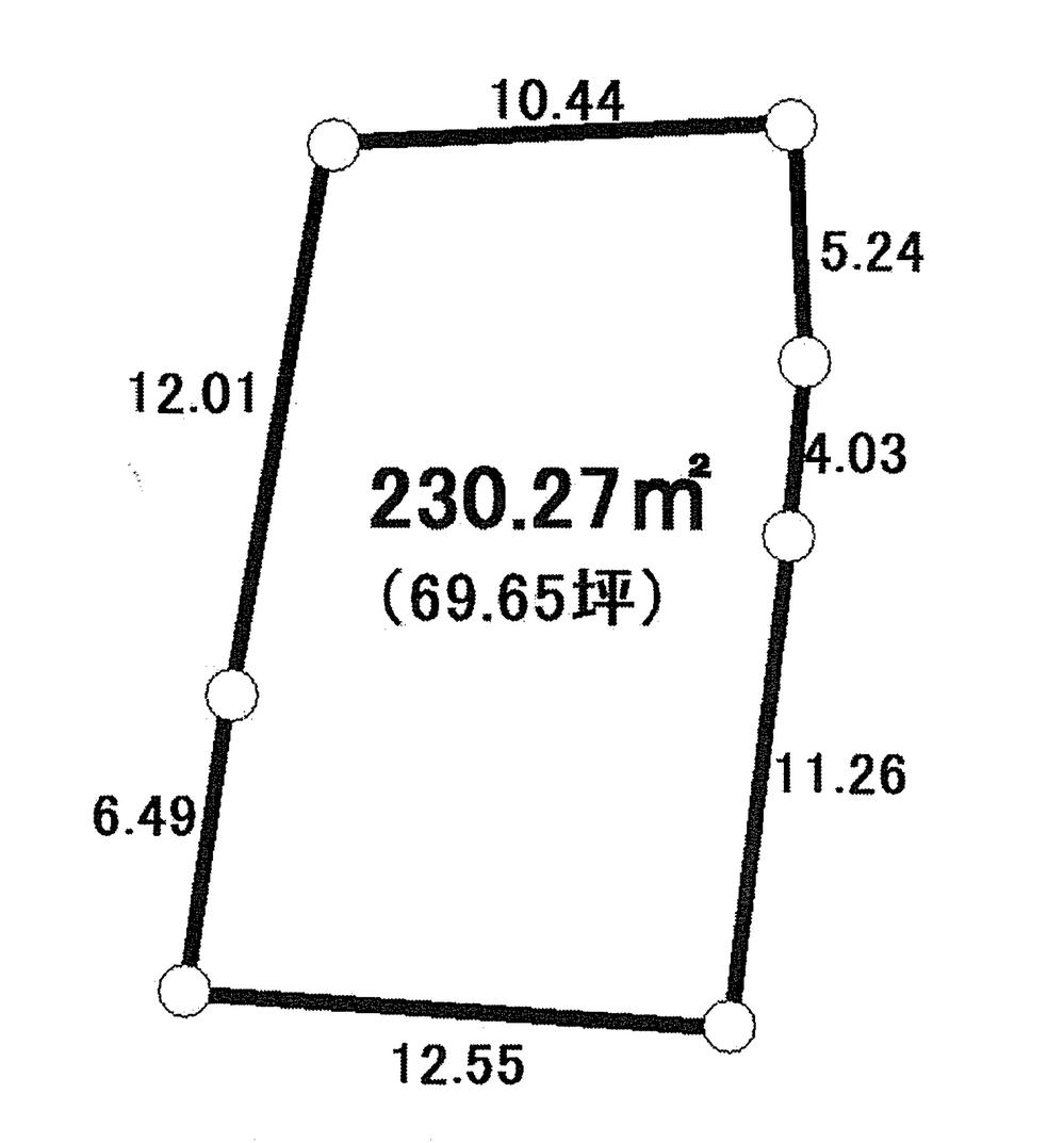 Compartment figure. Land price 19,800,000 yen, Land area 230.27 sq m