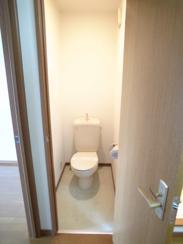 Toilet. It is a photograph of the same building another room (302 Room No.)